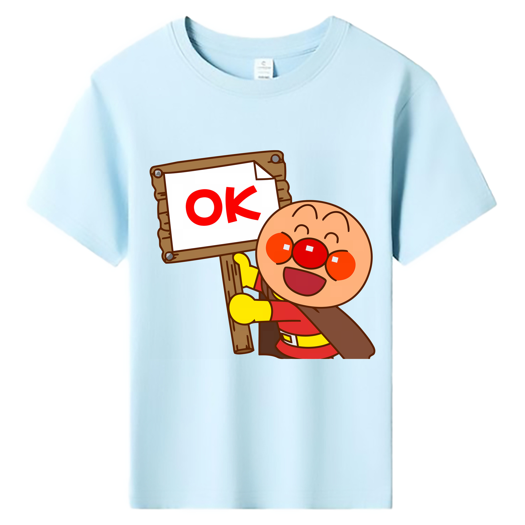 （画像用） アンパンマン Anpanman 綿100％キッズTシャツ（フロントプリント）